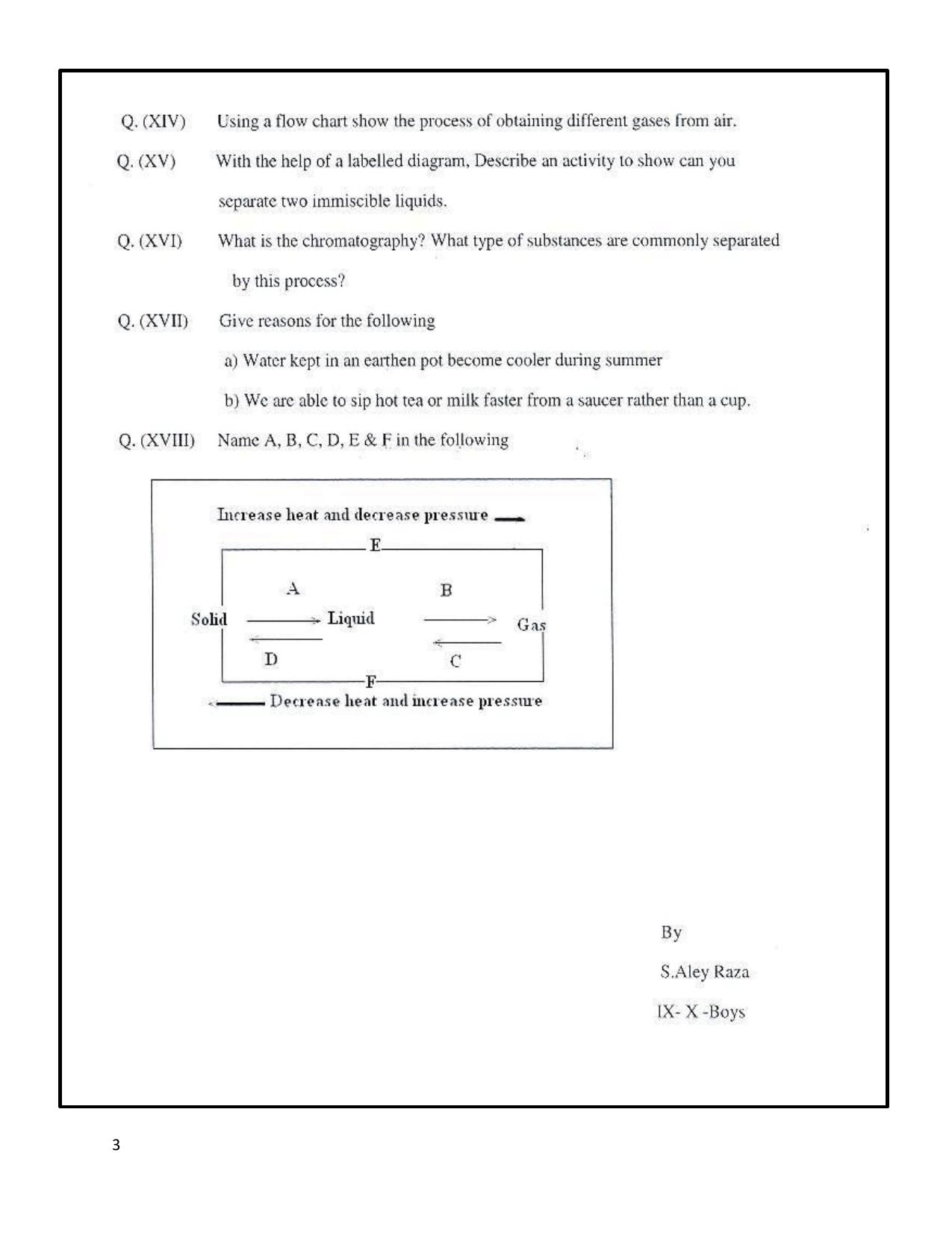 CBSE Worksheets for Class 9 Chemistry Assignment 5 - Page 3