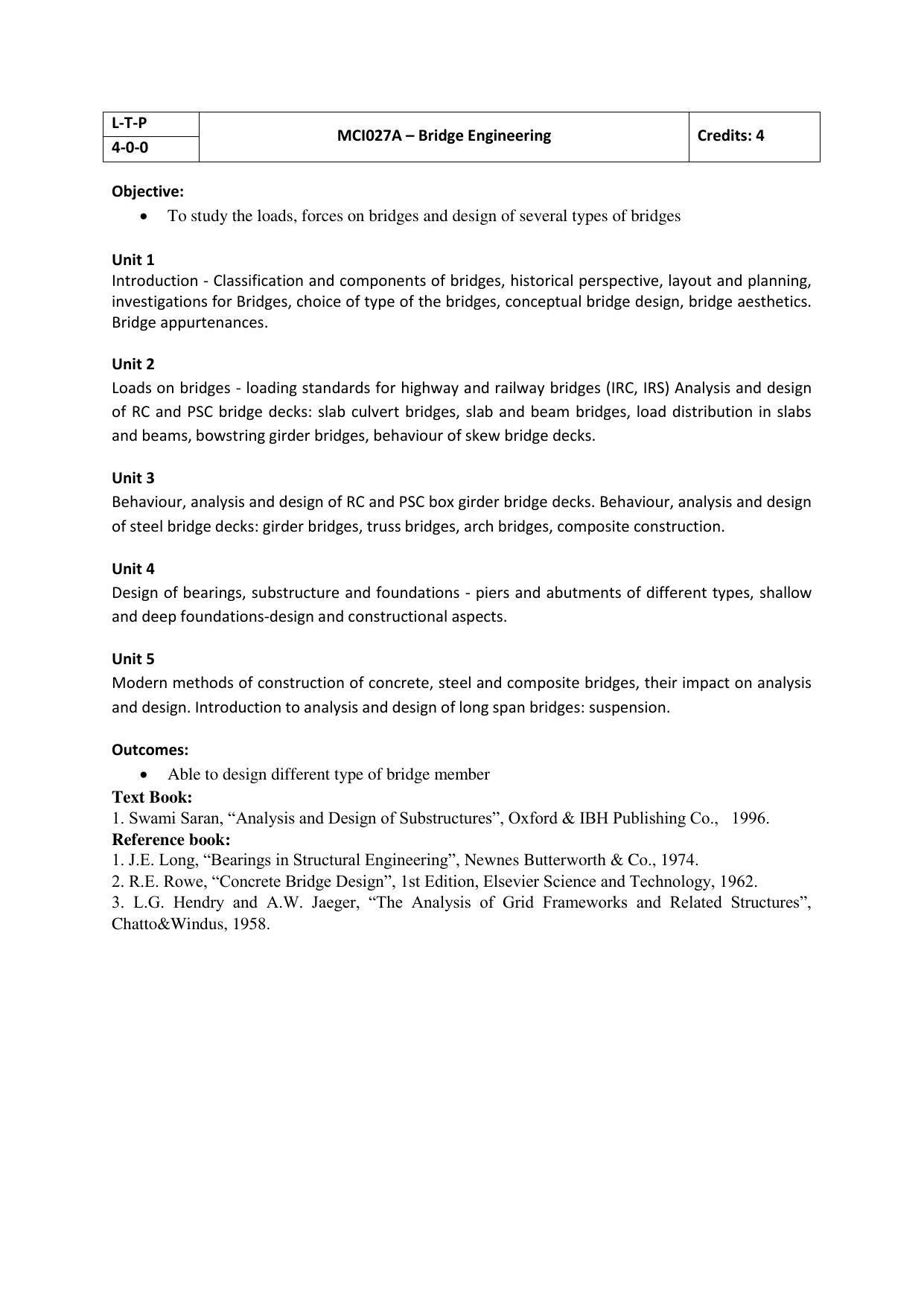 JECRC Jaipur M Tech - Structural Engineering Syllabus - Page 7