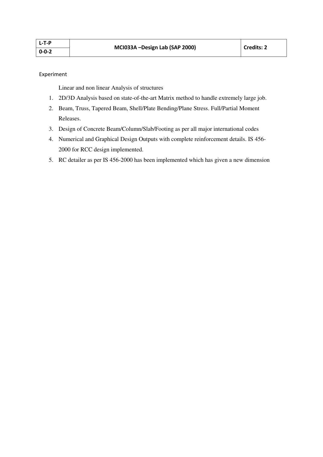 JECRC Jaipur M Tech - Structural Engineering Syllabus - Page 15