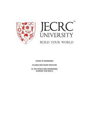 JECRC Jaipur M Tech - Structural Engineering Syllabus