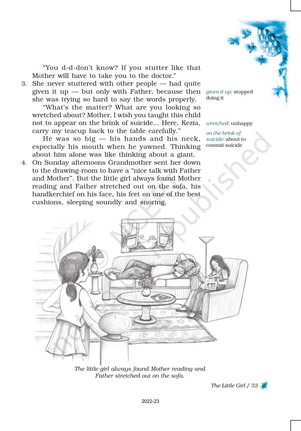 NCERT Book for Class 9 English Chapter 3 The Little Girl - Page 2
