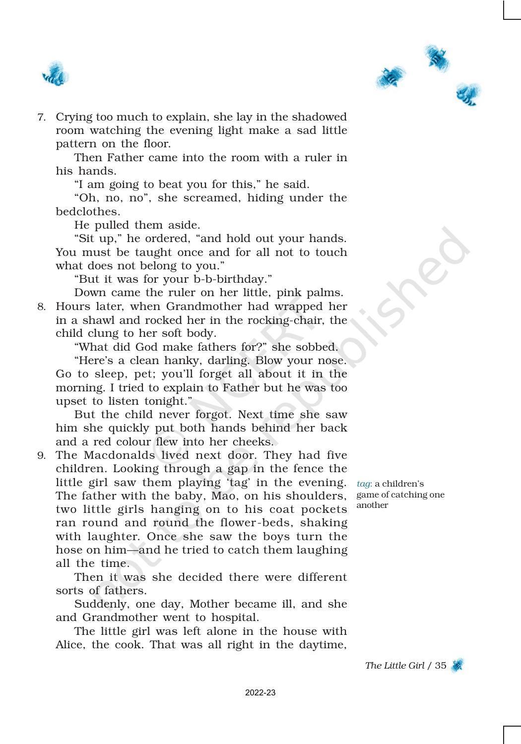 NCERT Book for Class 9 English Chapter 3 The Little Girl - Page 4