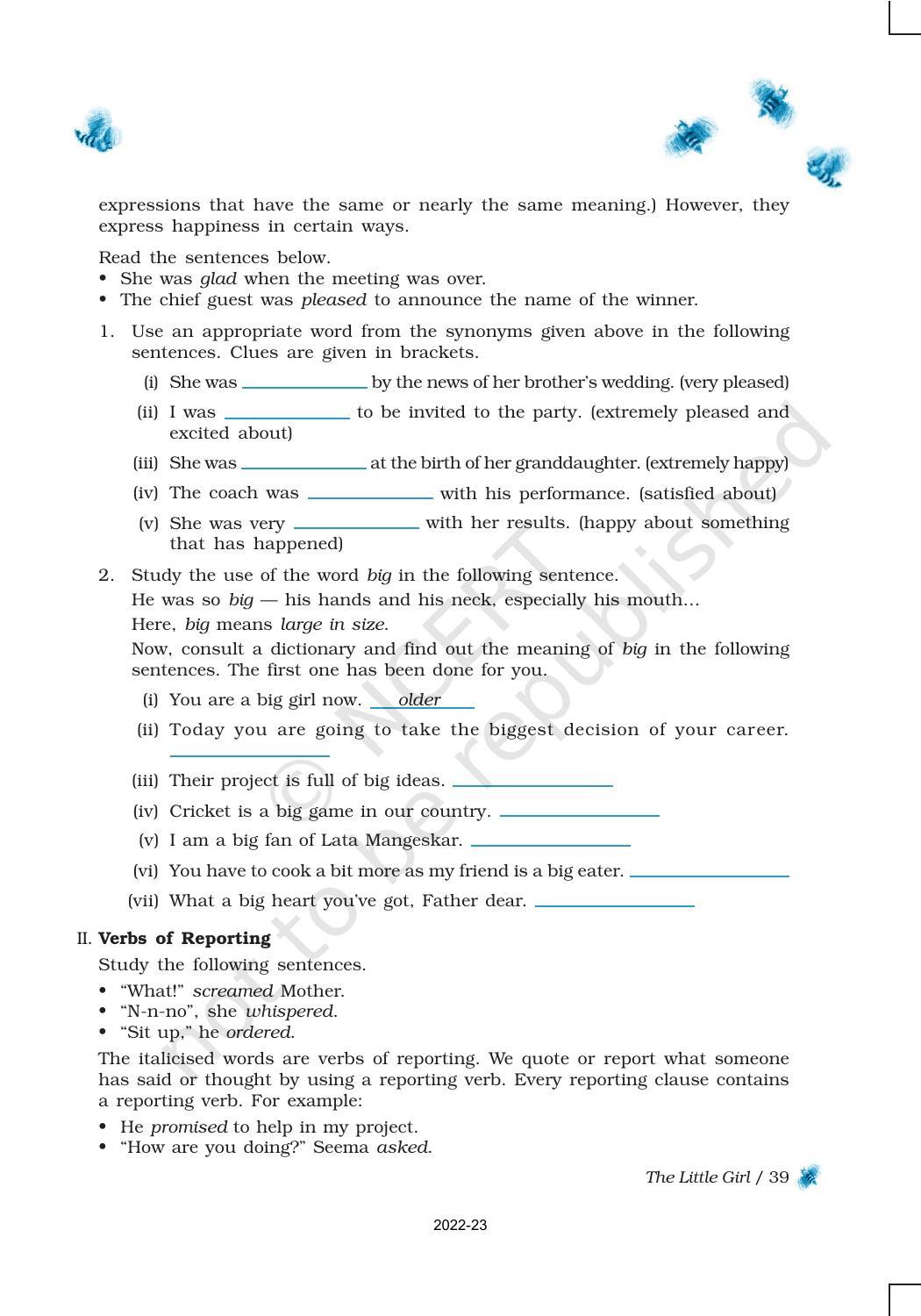 NCERT Book for Class 9 English Chapter 3 The Little Girl - Page 8