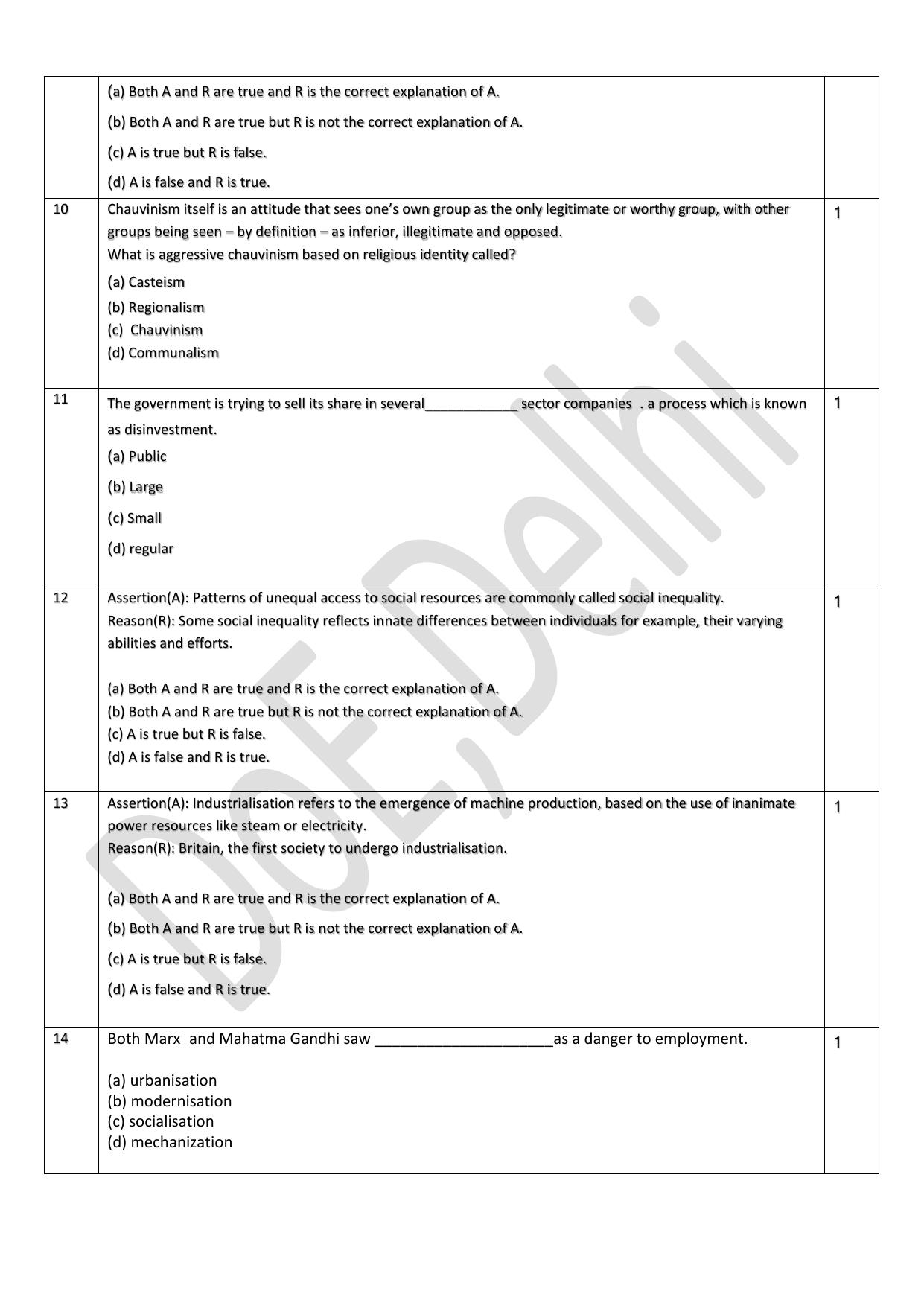 Edudel Class 12 Sociology (English) Practice Papers-2 (2023-24) - Page 3