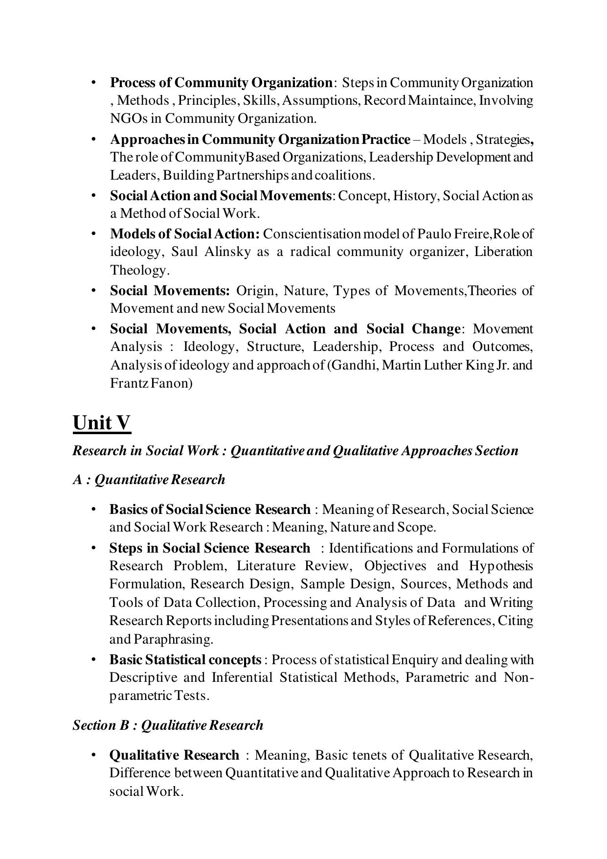 TNSET Syllabus - Social Work - Page 4