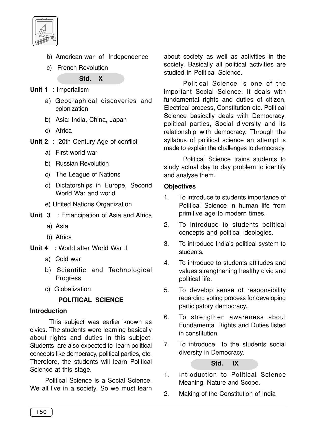 Maharashtra SSC Social Science Syllabus - Page 2