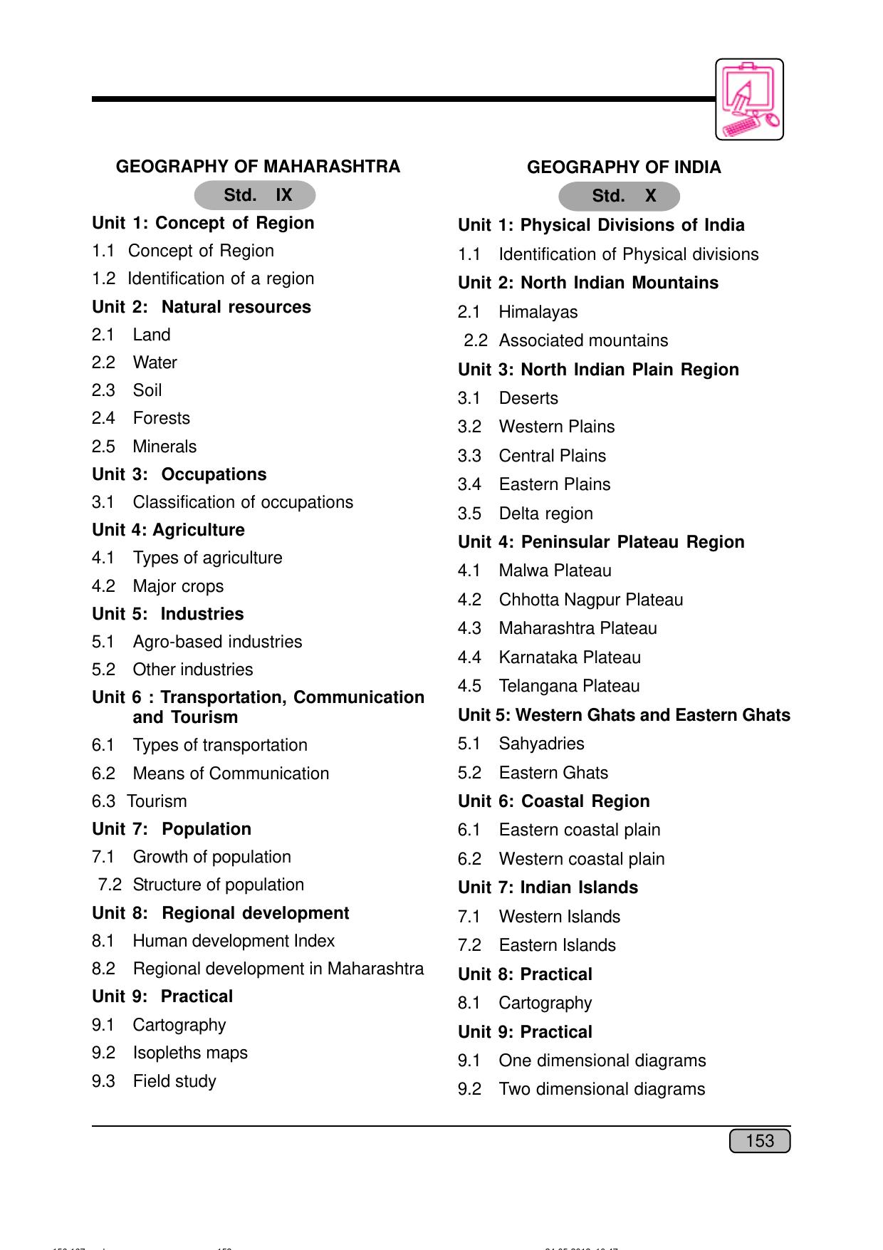 Maharashtra SSC Social Science Syllabus - Page 5