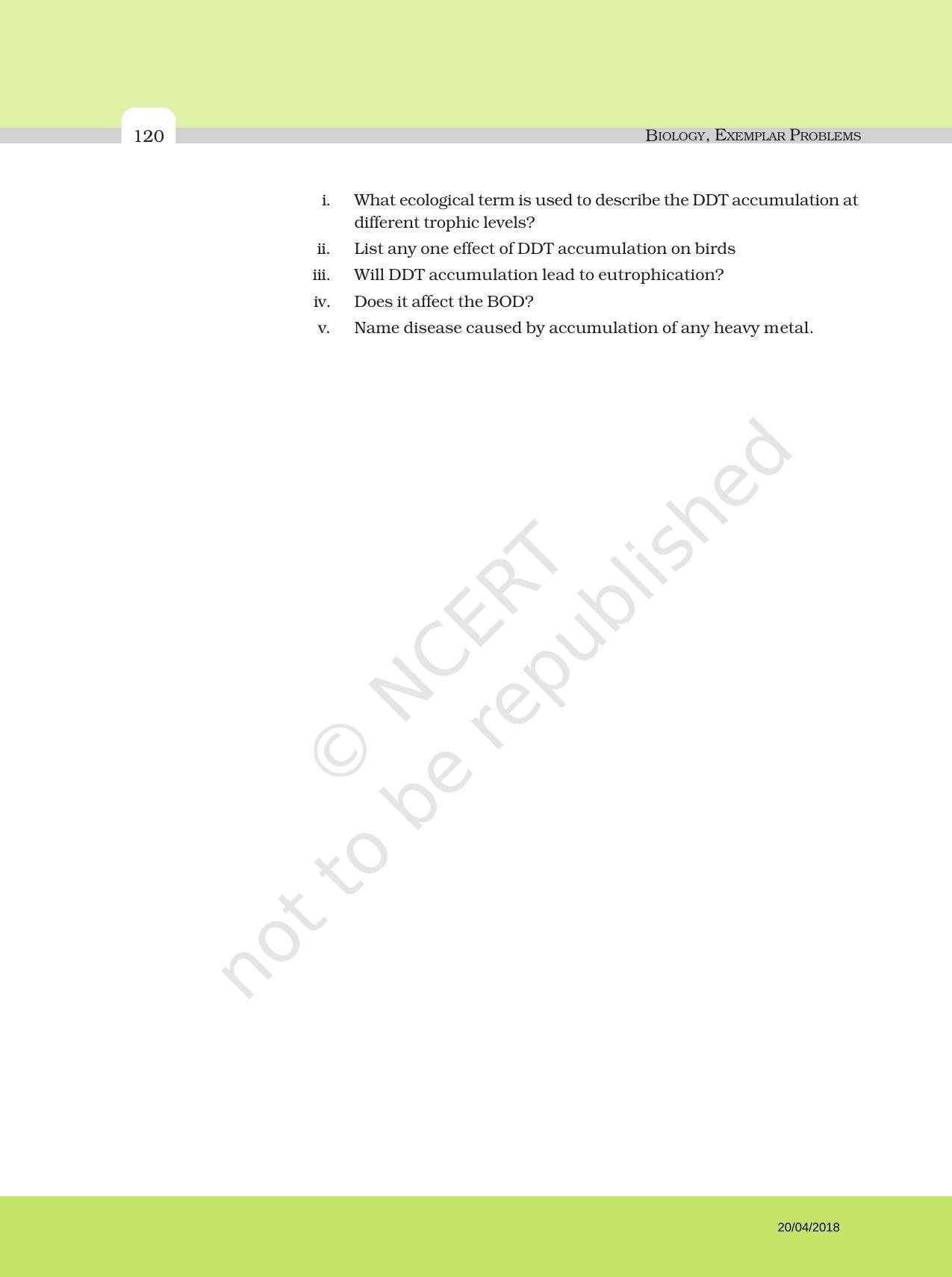 NCERT Exemplar Book for Class 12 Biology: Chapter 16 Environmental Issues - Page 8
