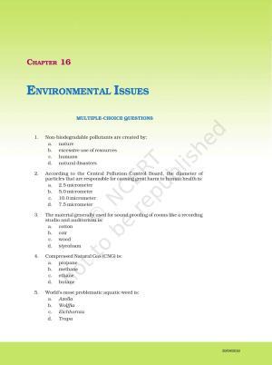 NCERT Exemplar Book for Class 12 Biology: Chapter 16 Environmental Issues