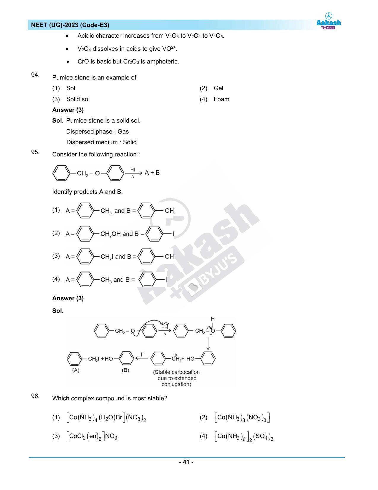 NEET 2023 Question Paper E3 - Page 41