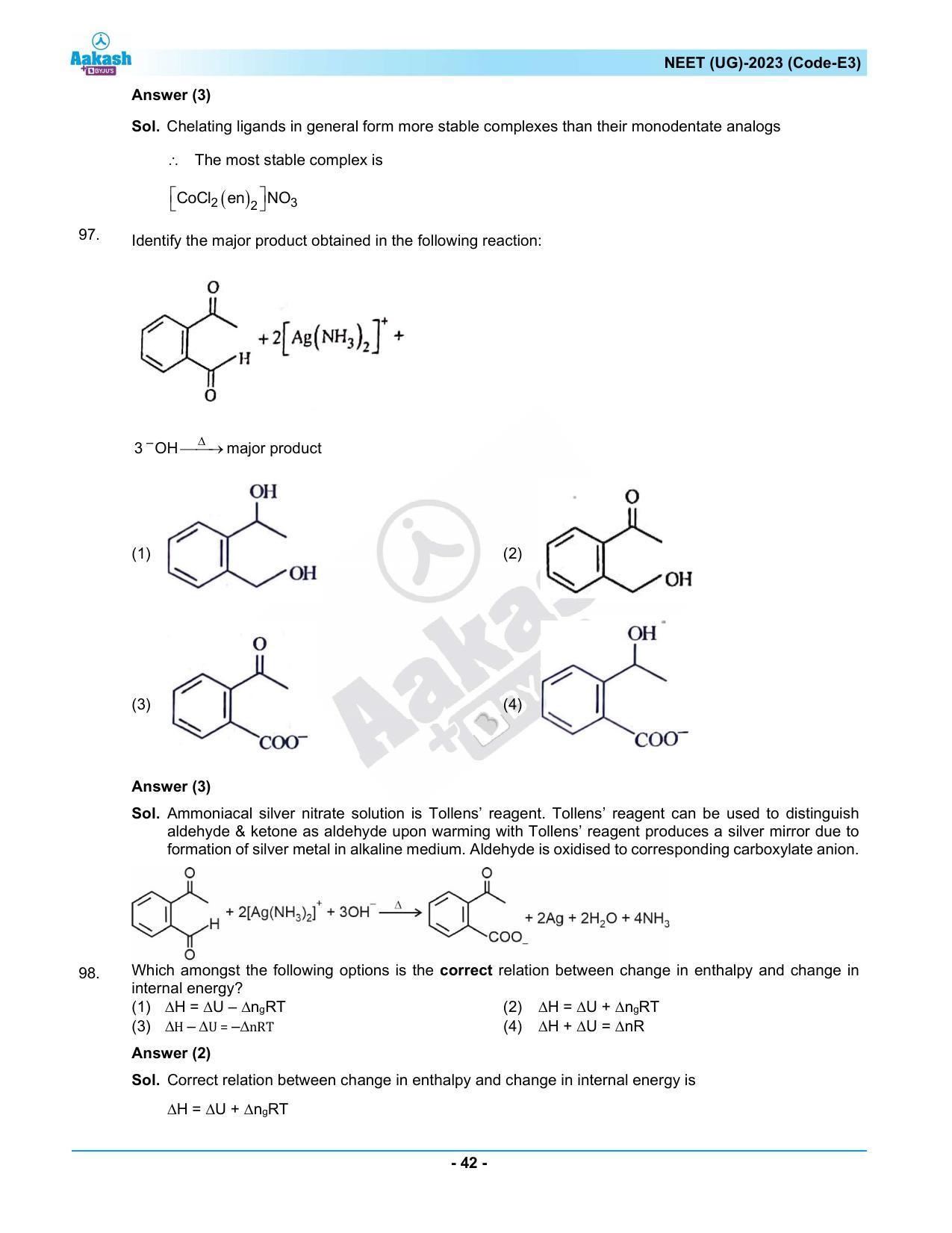 NEET 2023 Question Paper E3 - Page 42