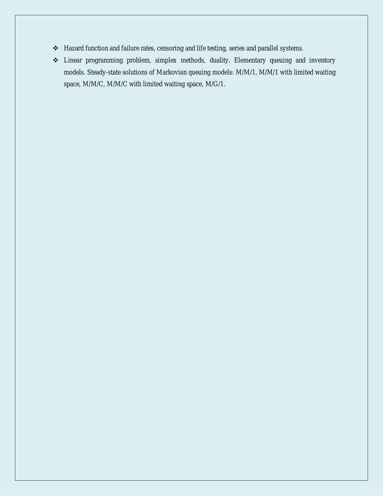 NTA PhD Entrance Exam Statistics Syllabus - Page 3