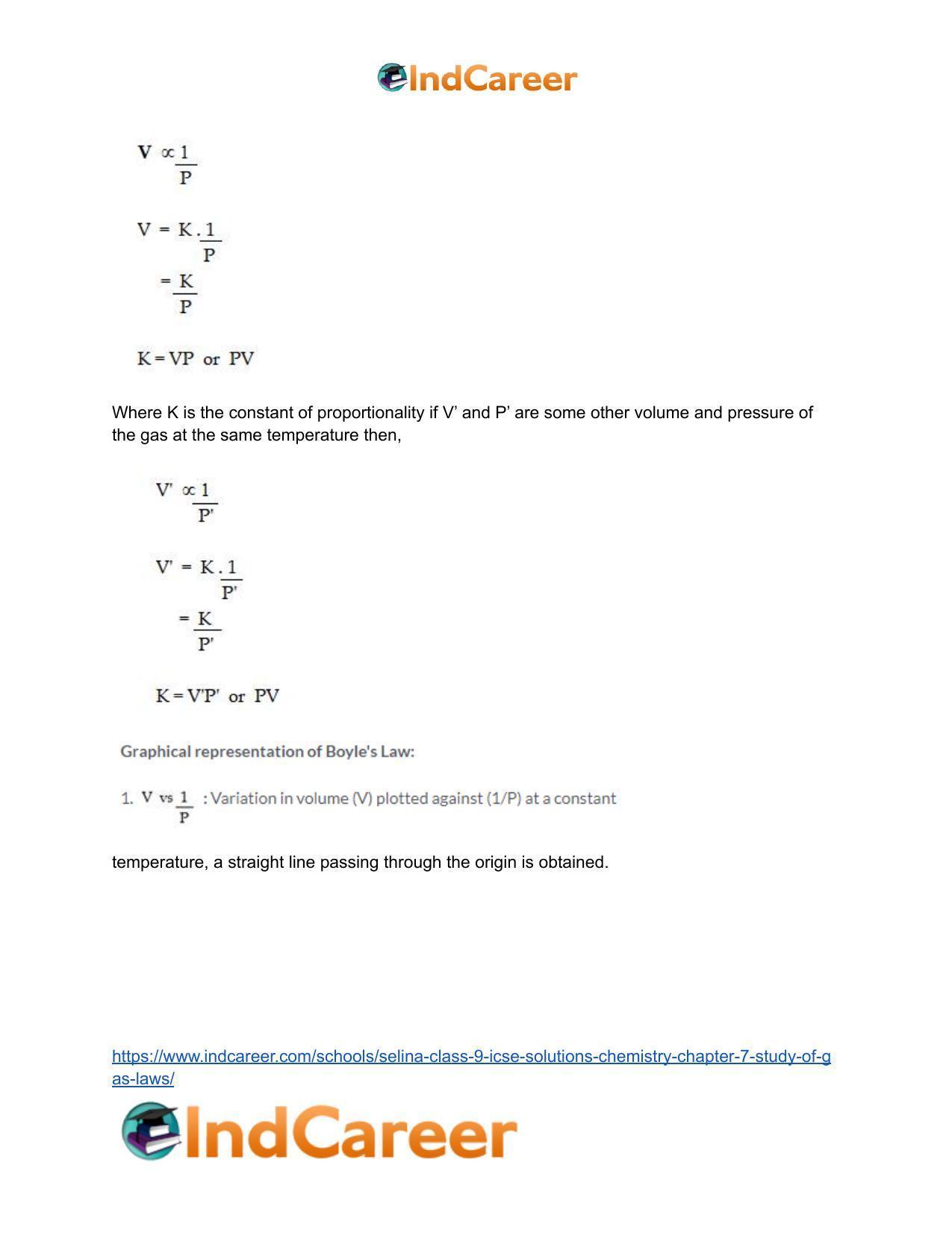 Selina Class 9 ICSE Solutions Chemistry : Chapter 7- Study of Gas Laws - Page 6