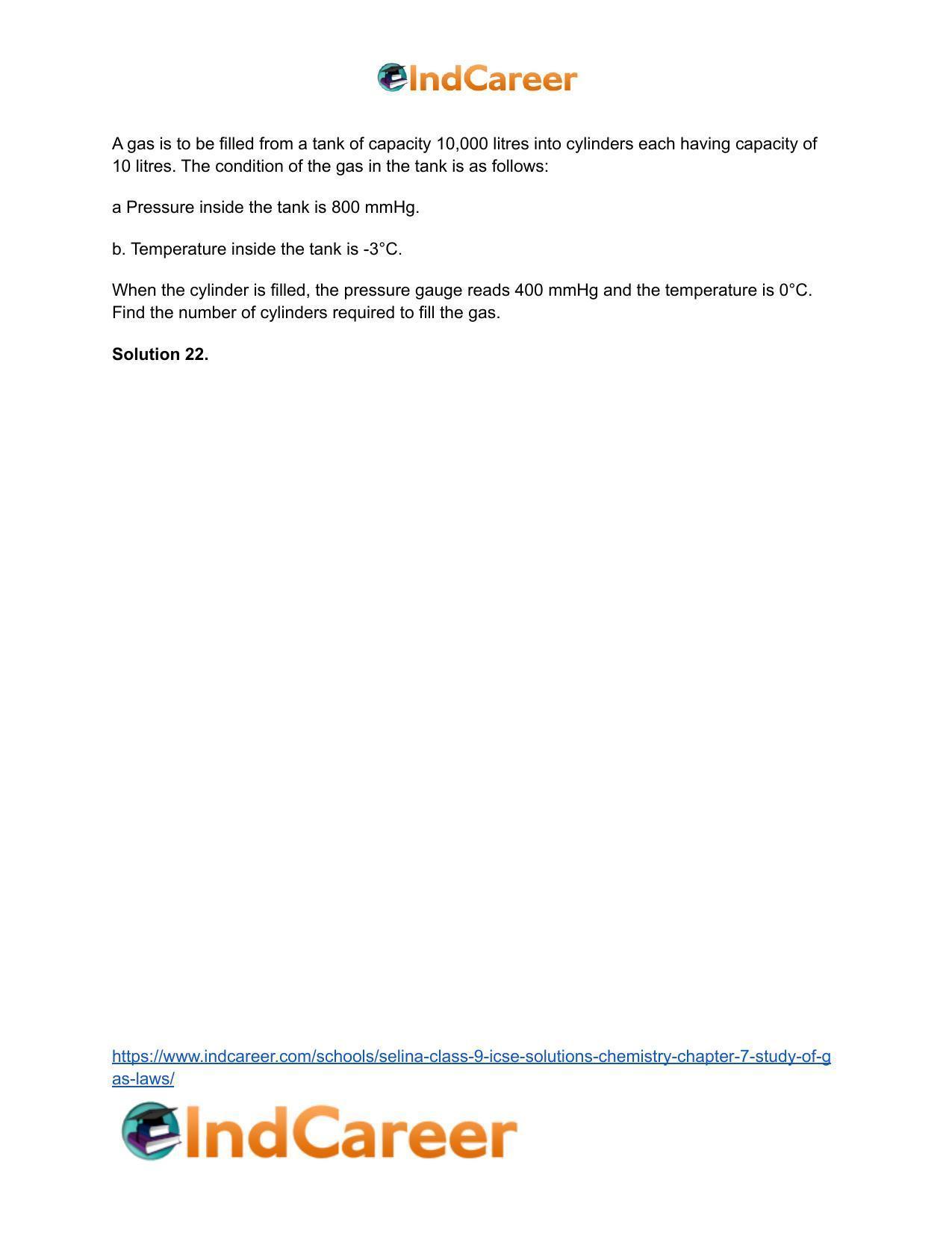Selina Class 9 ICSE Solutions Chemistry : Chapter 7- Study of Gas Laws - Page 43