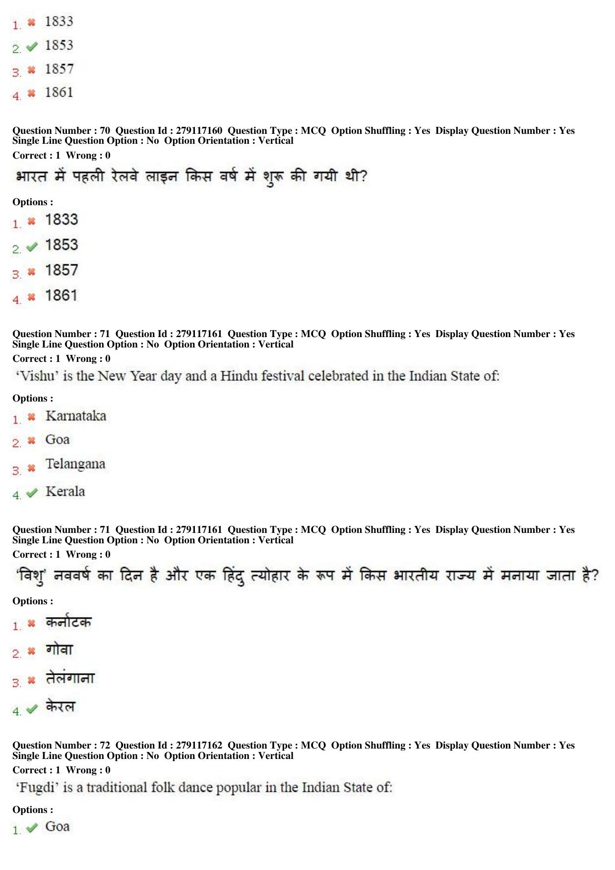 MP CPCT 09th Oct 2016 CPCT Question Paper Shift 2 - Page 42