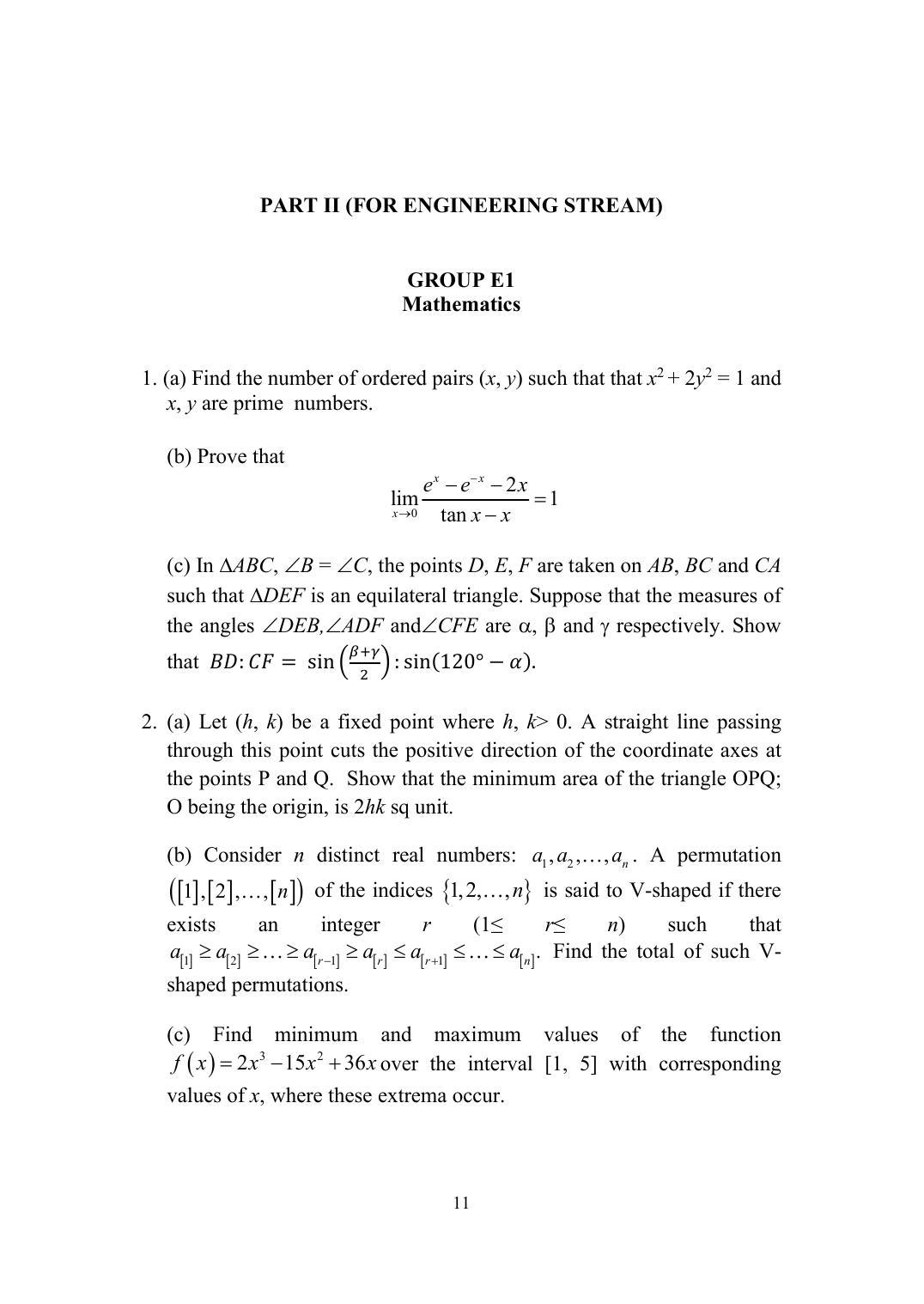 ISI Admission Test M.Tech (QROR) PQB 2016 Sample Paper - Page 12