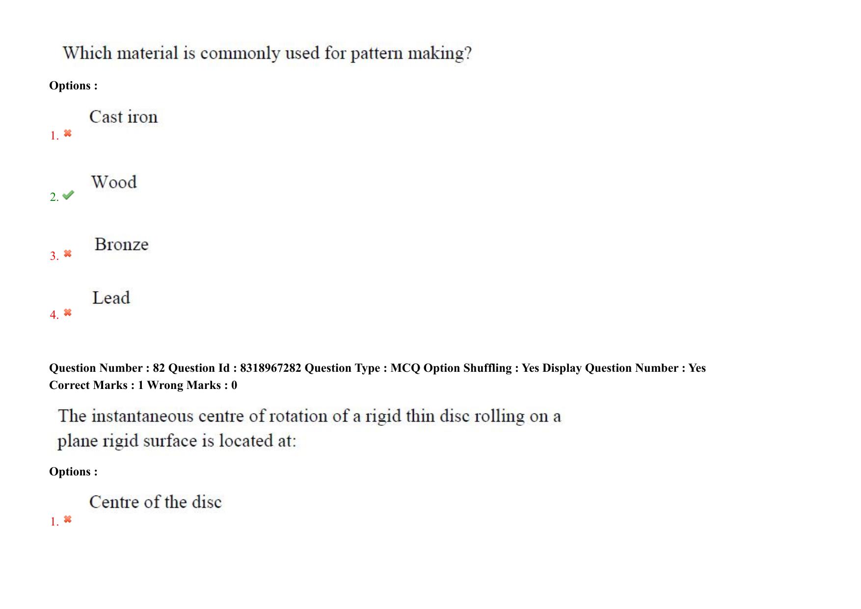 AP PGCET 2025 Mechanical Engineering Paper with Answer Key - Page 61