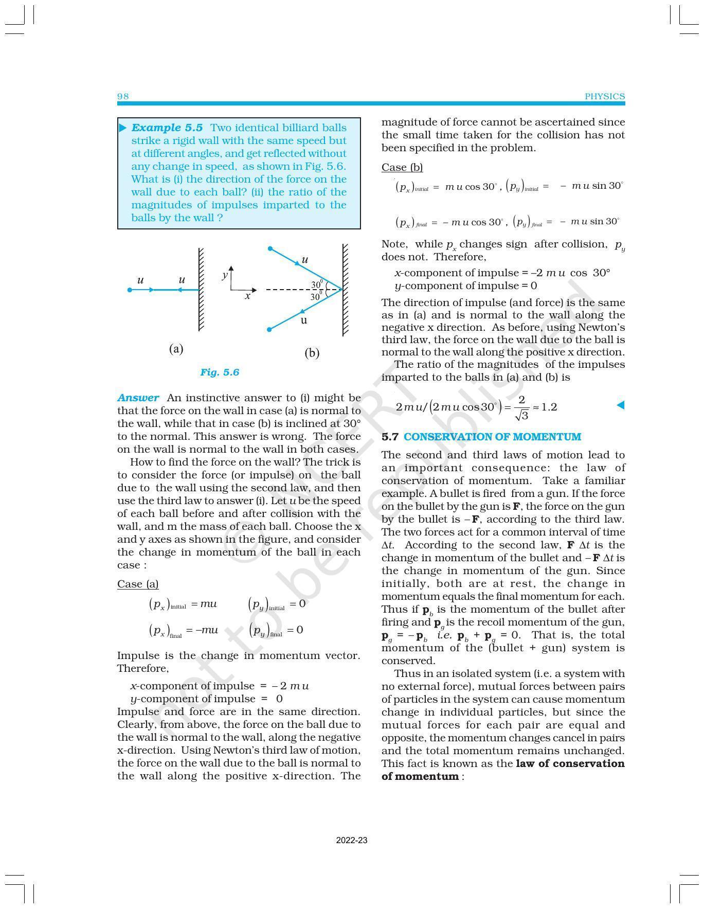 NCERT Book for Class 11 Physics Chapter 5 Laws of Motion - Page 10