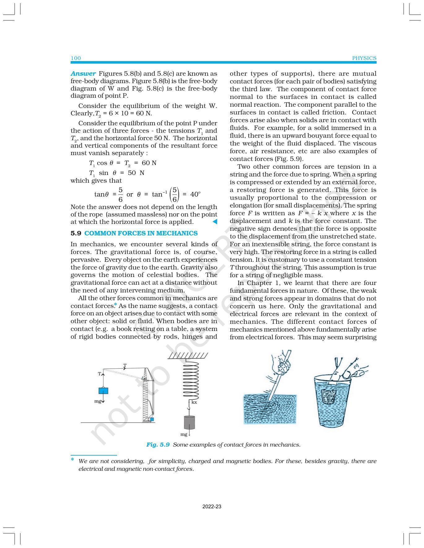 NCERT Book for Class 11 Physics Chapter 5 Laws of Motion - Page 12