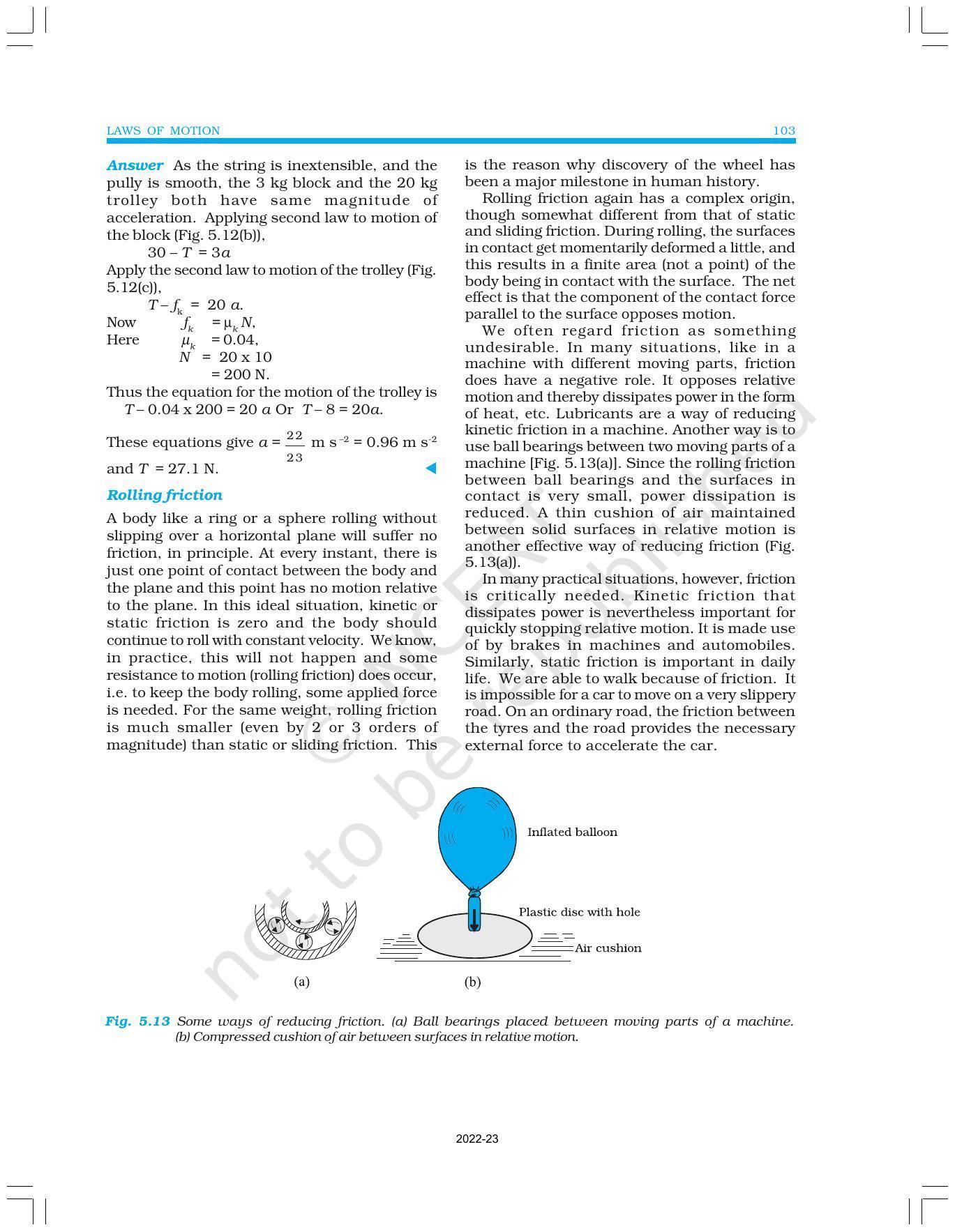 NCERT Book for Class 11 Physics Chapter 5 Laws of Motion - Page 15
