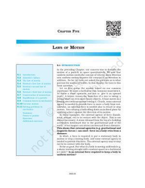 NCERT Book for Class 11 Physics Chapter 5 Laws of Motion