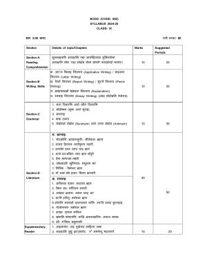CBSE Class IX & X Arabic Bodo Syllabus