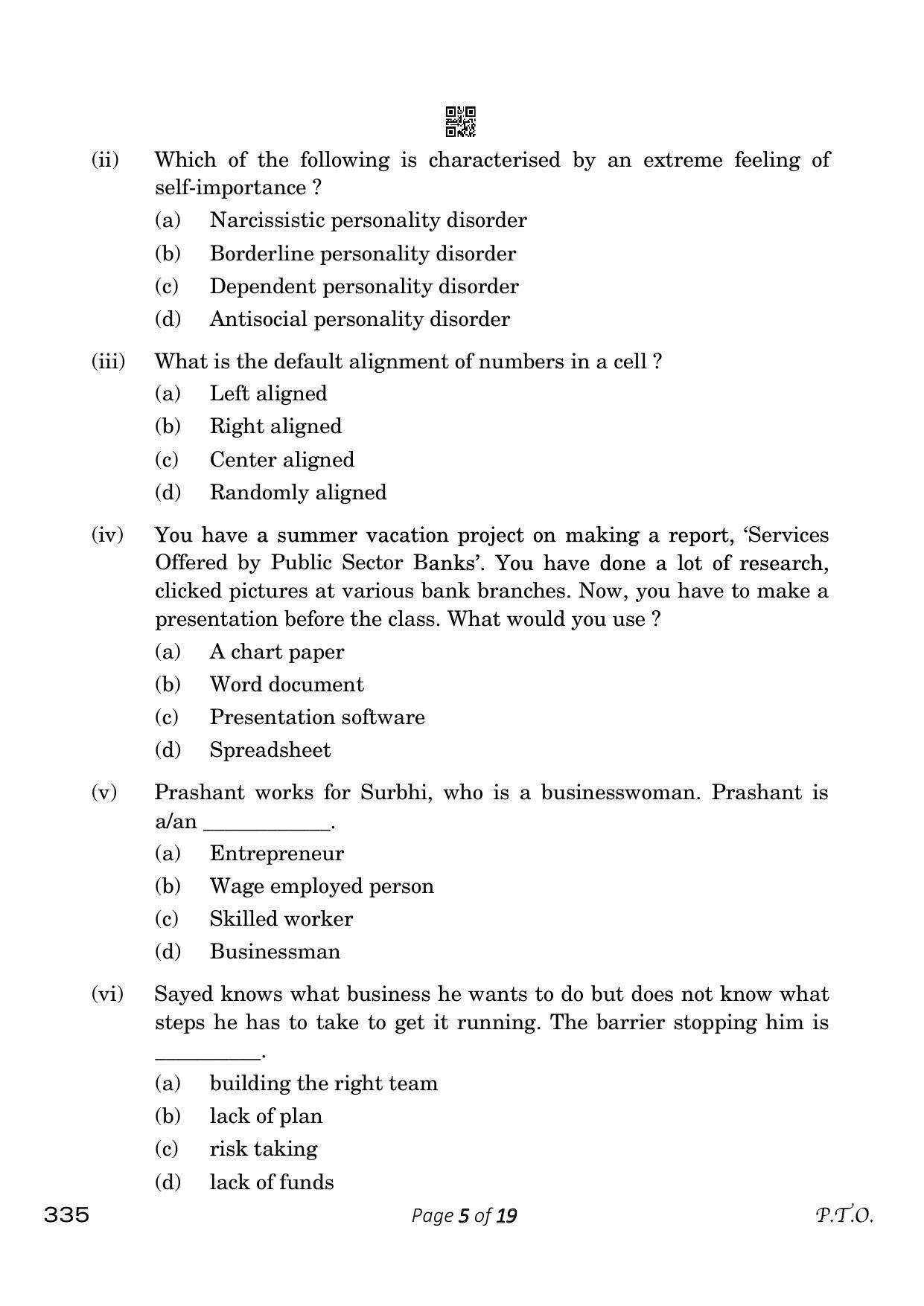 CBSE Class 12 335_Banking 2023 Question Paper - Page 5