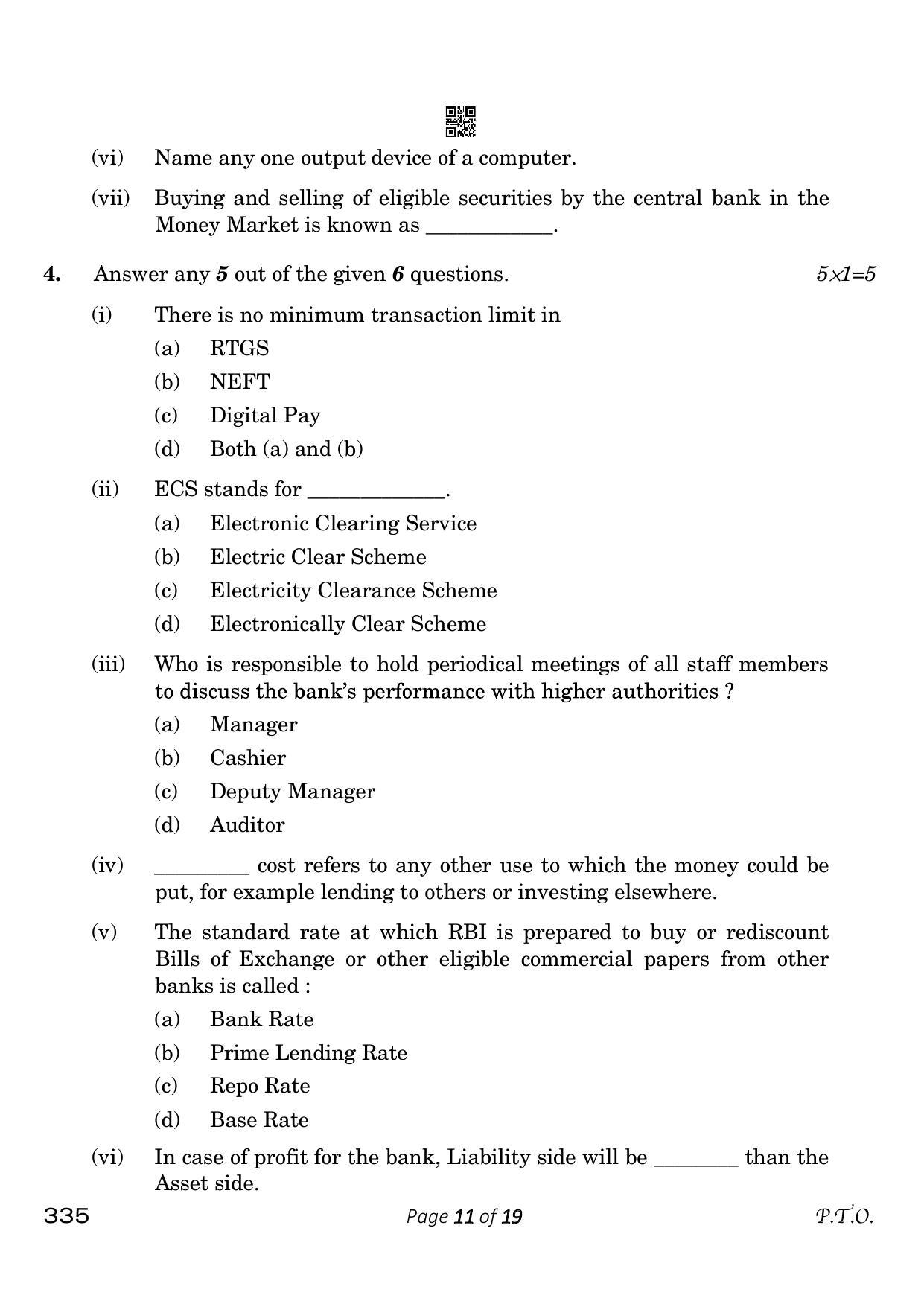CBSE Class 12 335_Banking 2023 Question Paper - Page 11