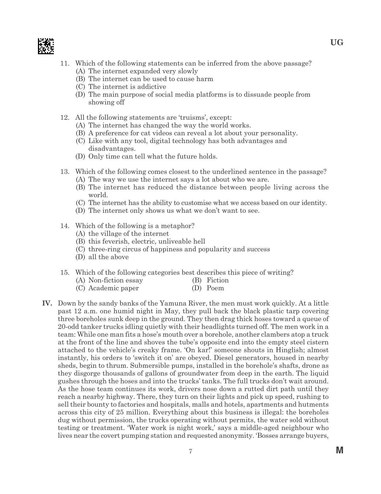 CLAT 2023 UG Question Paper - Page 7