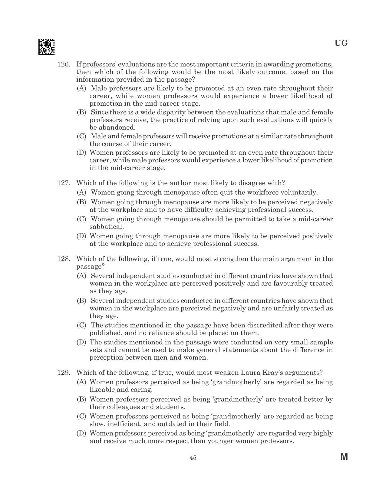 CLAT 2023 UG Question Paper - Page 45