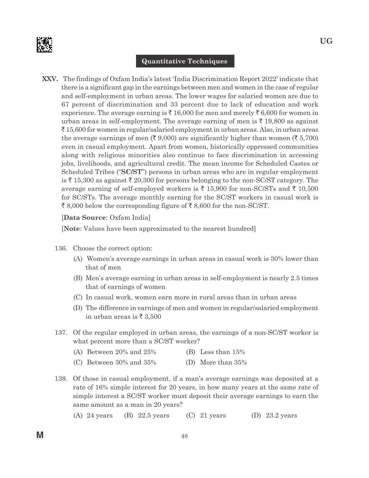 CLAT 2023 UG Question Paper - Page 48