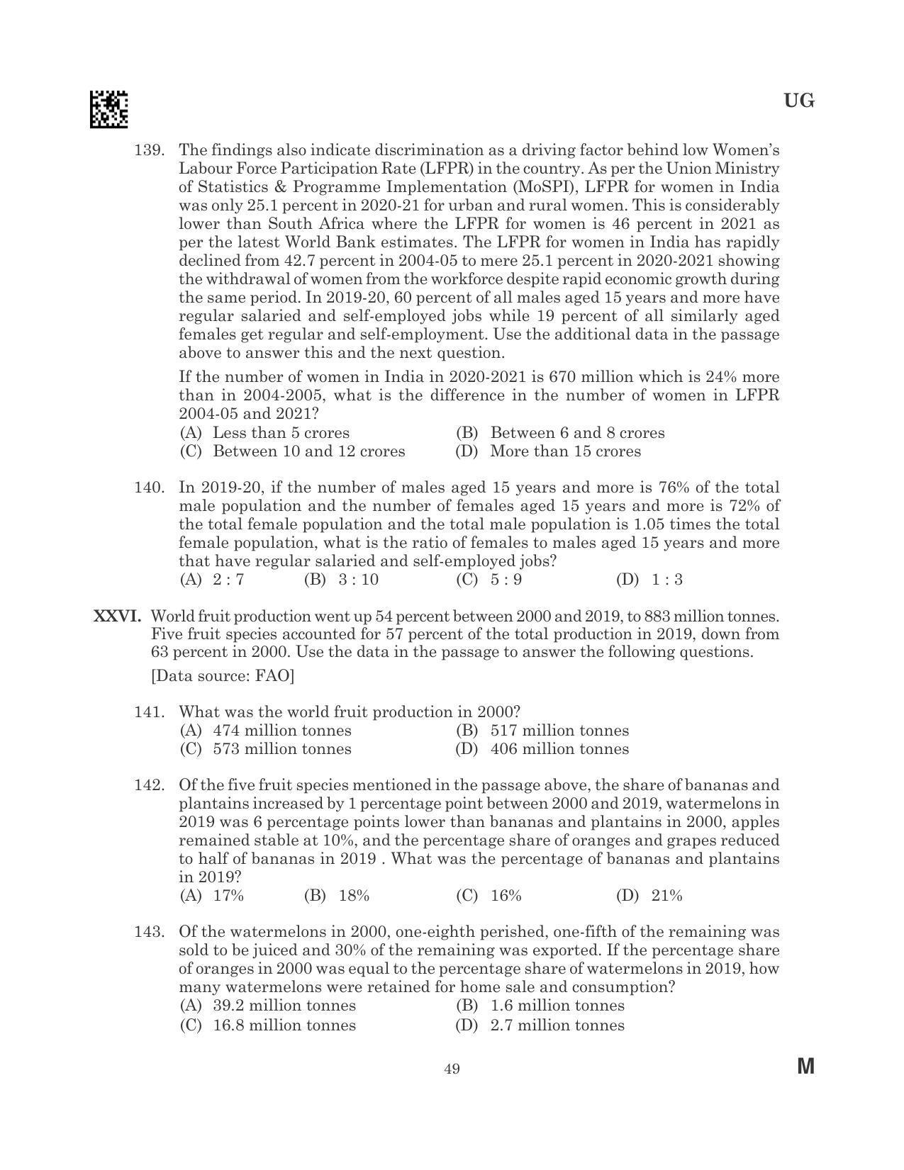 CLAT 2023 UG Question Paper - Page 49