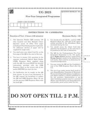 CLAT 2023 UG Question Paper