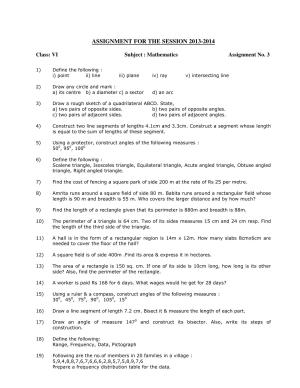 CBSE Worksheets for Class 6 Maths Assignment 13