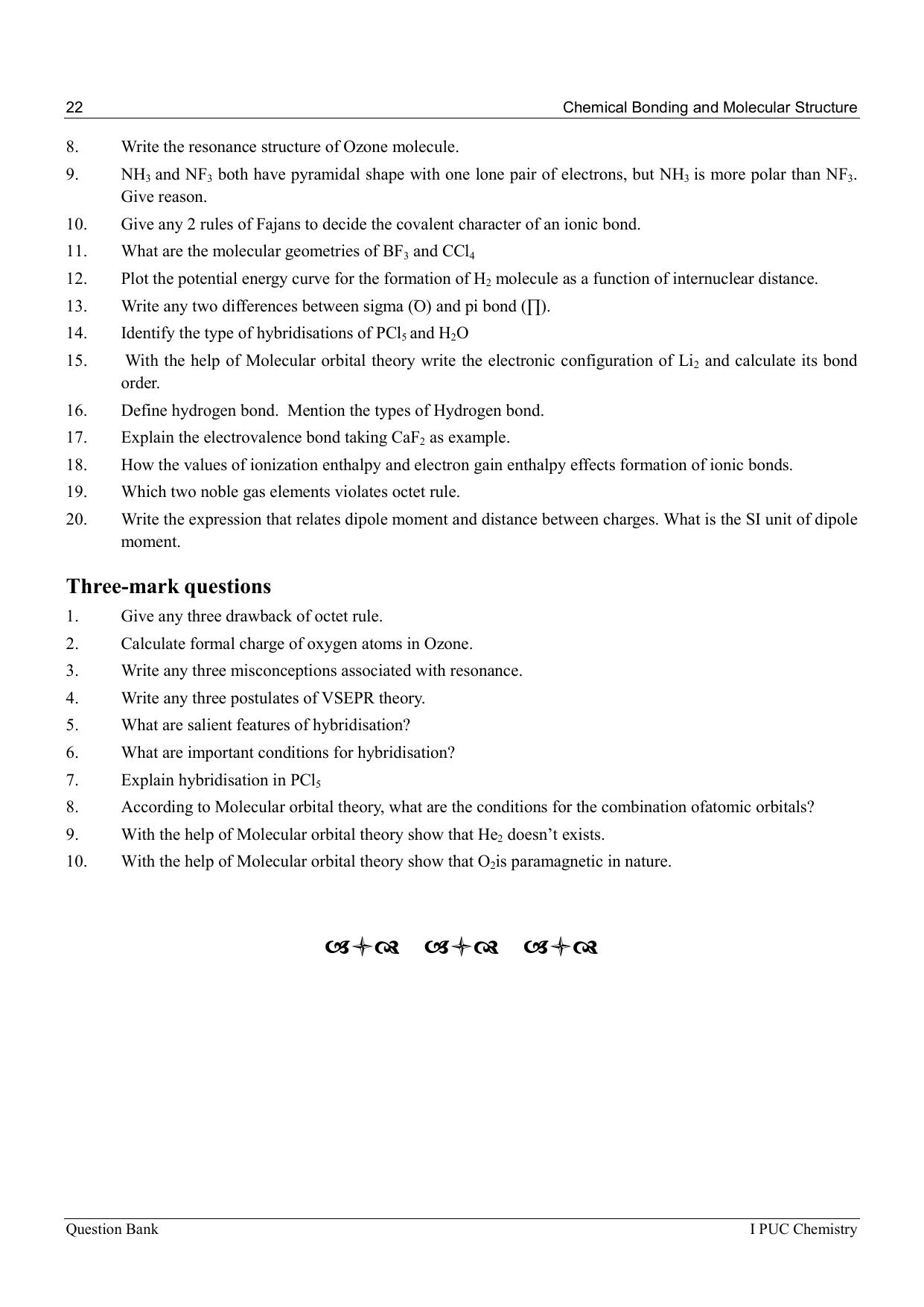 Karnataka 1st PUC Question Bank 2025 - Chemistry - Page 24