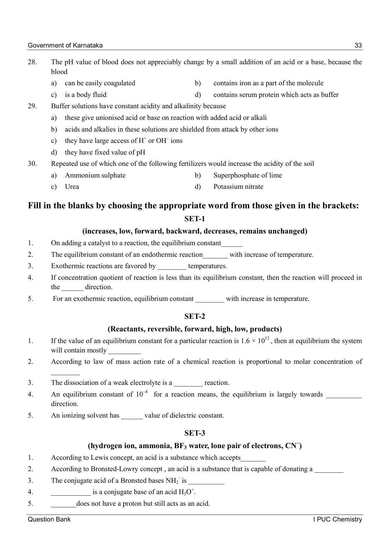 Karnataka 1st PUC Question Bank 2025 - Chemistry - Page 35