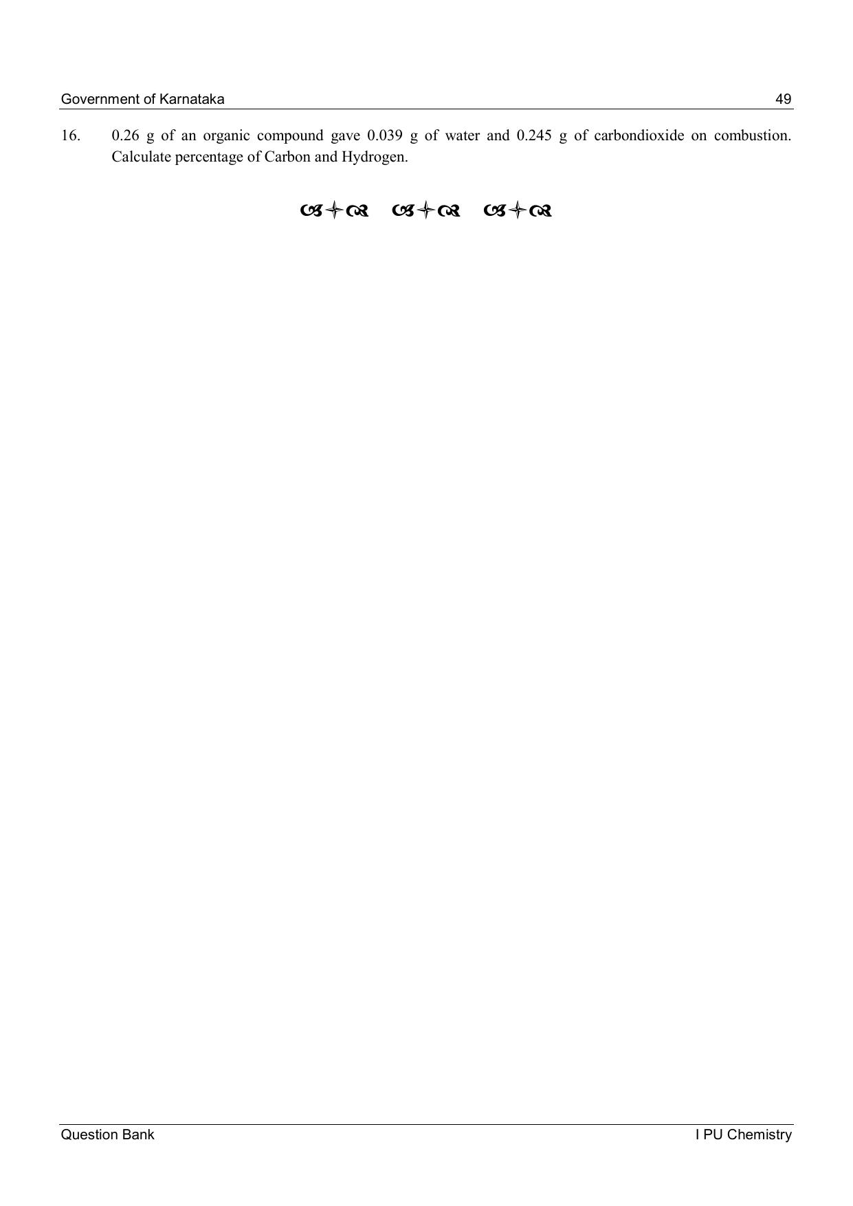 Karnataka 1st PUC Question Bank 2025 - Chemistry - Page 51