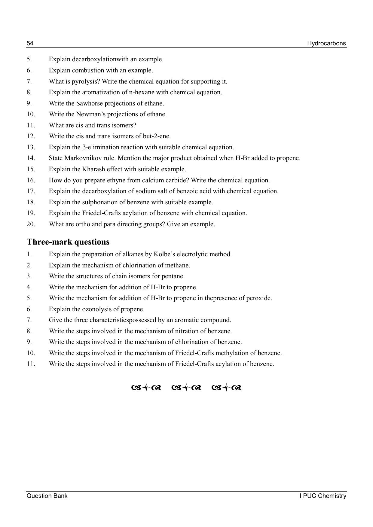 Karnataka 1st PUC Question Bank 2025 - Chemistry - Page 56