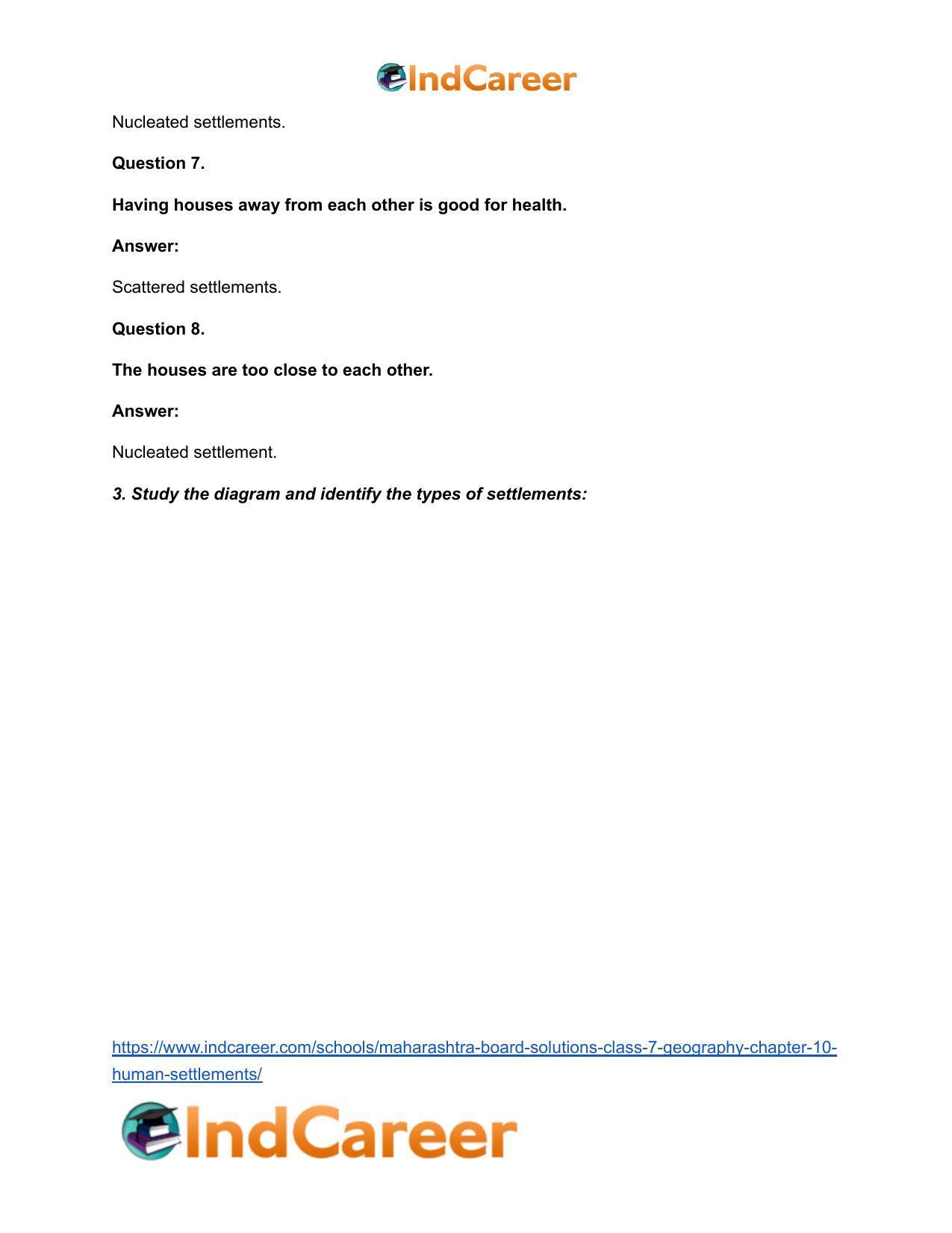 Maharashtra Board Solutions Class 7-Geography: Chapter 10- Human Settlements - Page 6