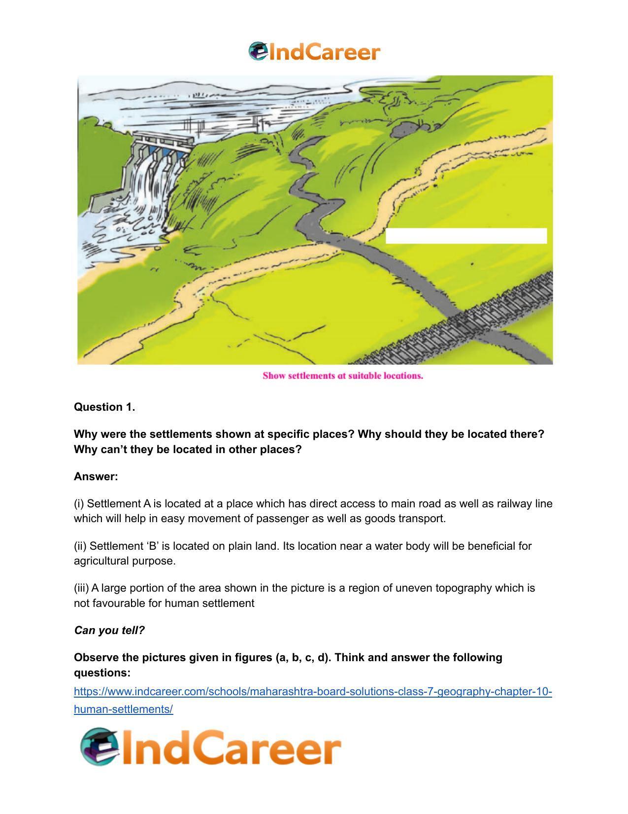 Maharashtra Board Solutions Class 7-Geography: Chapter 10- Human Settlements - Page 9