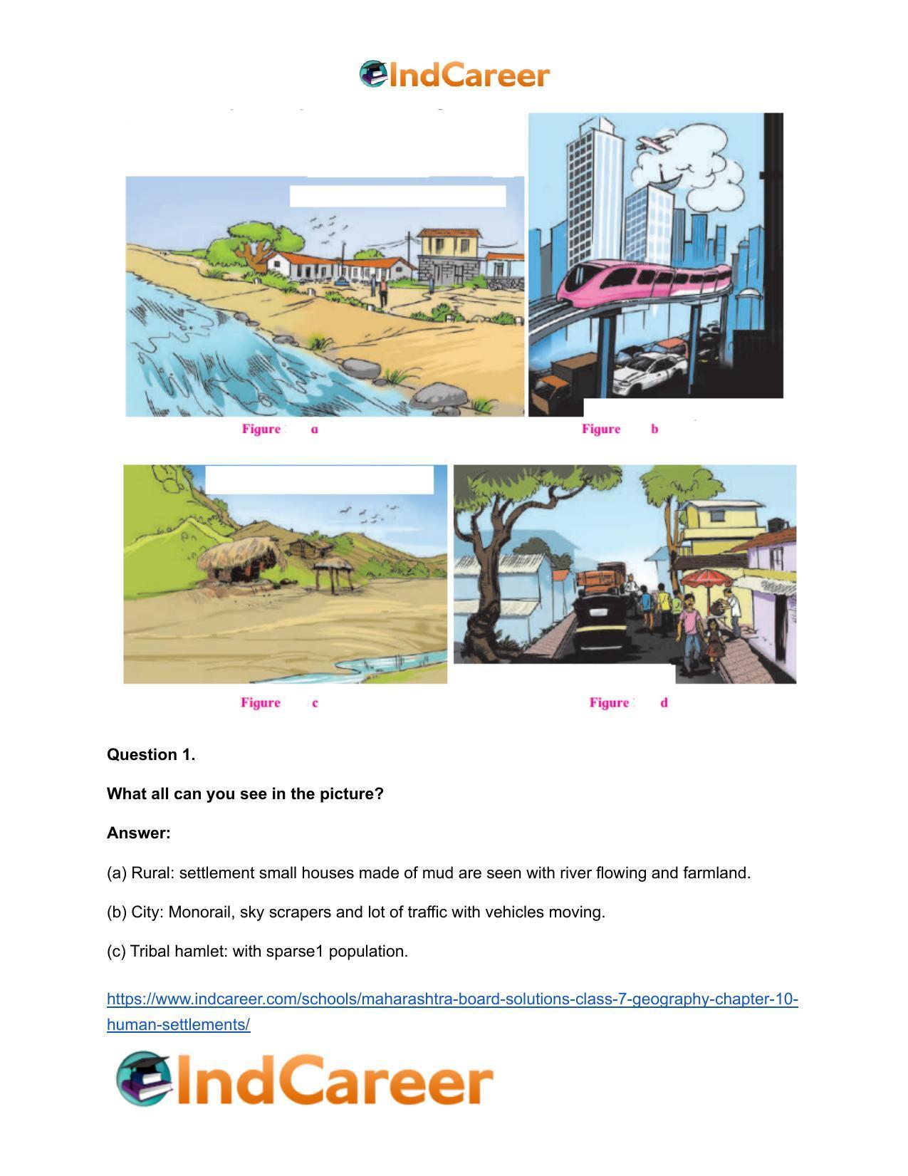 Maharashtra Board Solutions Class 7-Geography: Chapter 10- Human Settlements - Page 10