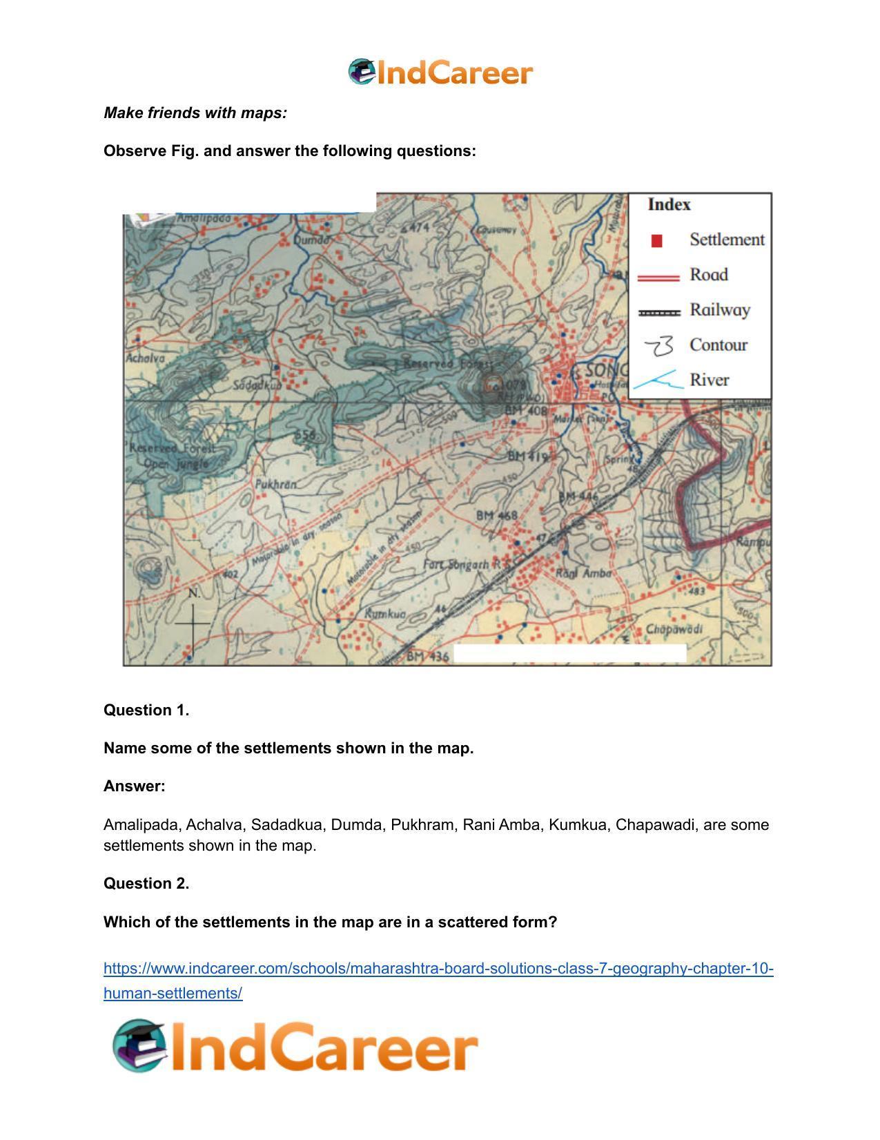 Maharashtra Board Solutions Class 7-Geography: Chapter 10- Human Settlements - Page 16