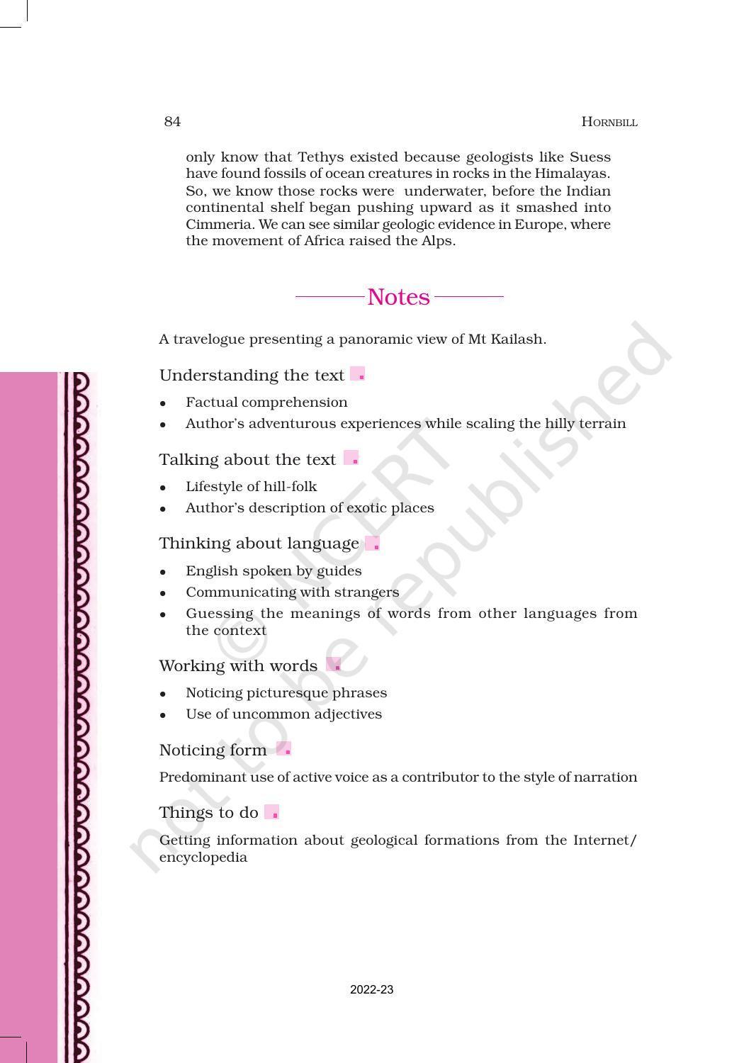 NCERT Book for Class 11 English Hornbill Chapter 8 Silk Road - Page 11