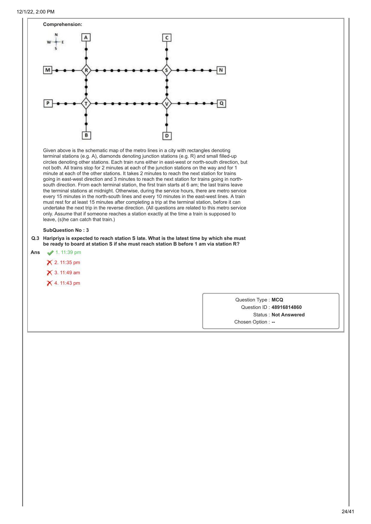 CAT 2022 CAT Slot 1 Question Paper - Page 24