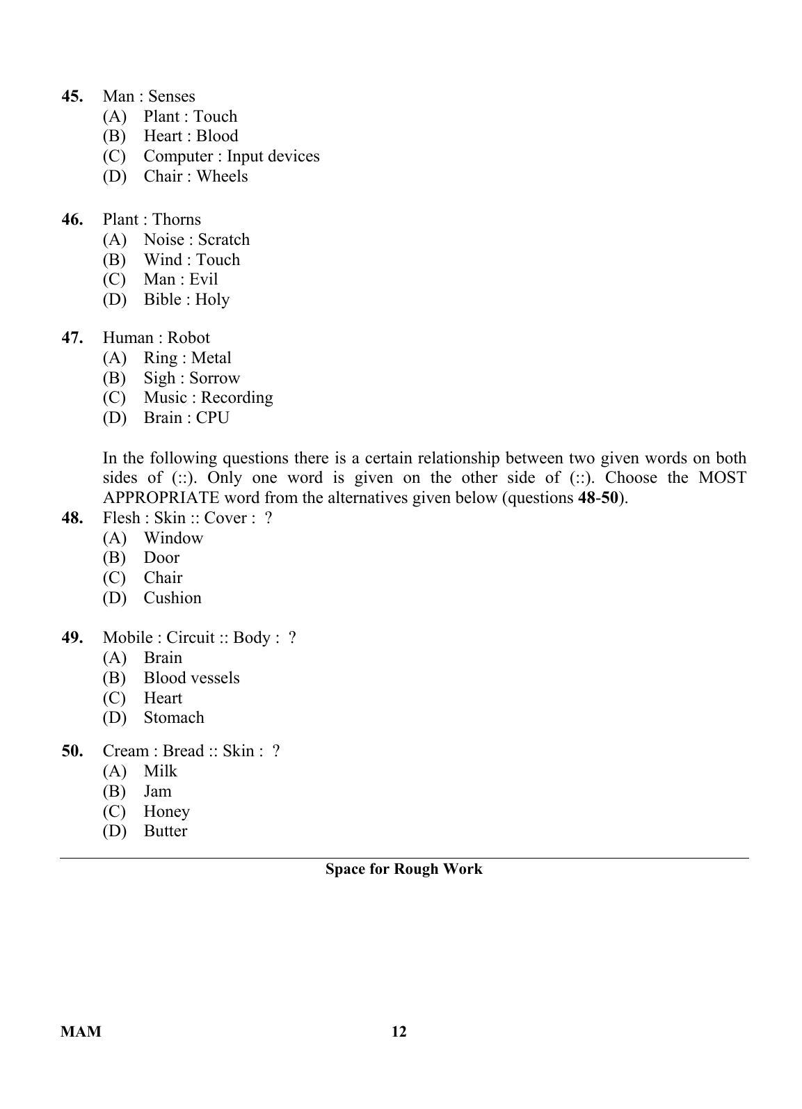 OJEE 2013 MAM Question Paper - Page 11