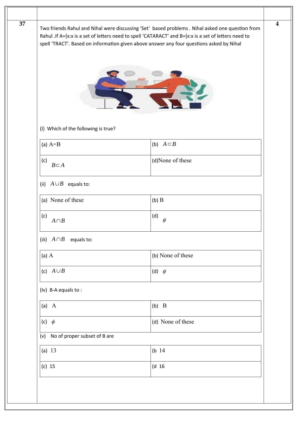 Edudel Class 11 Math Sample Question Paper - Page 8