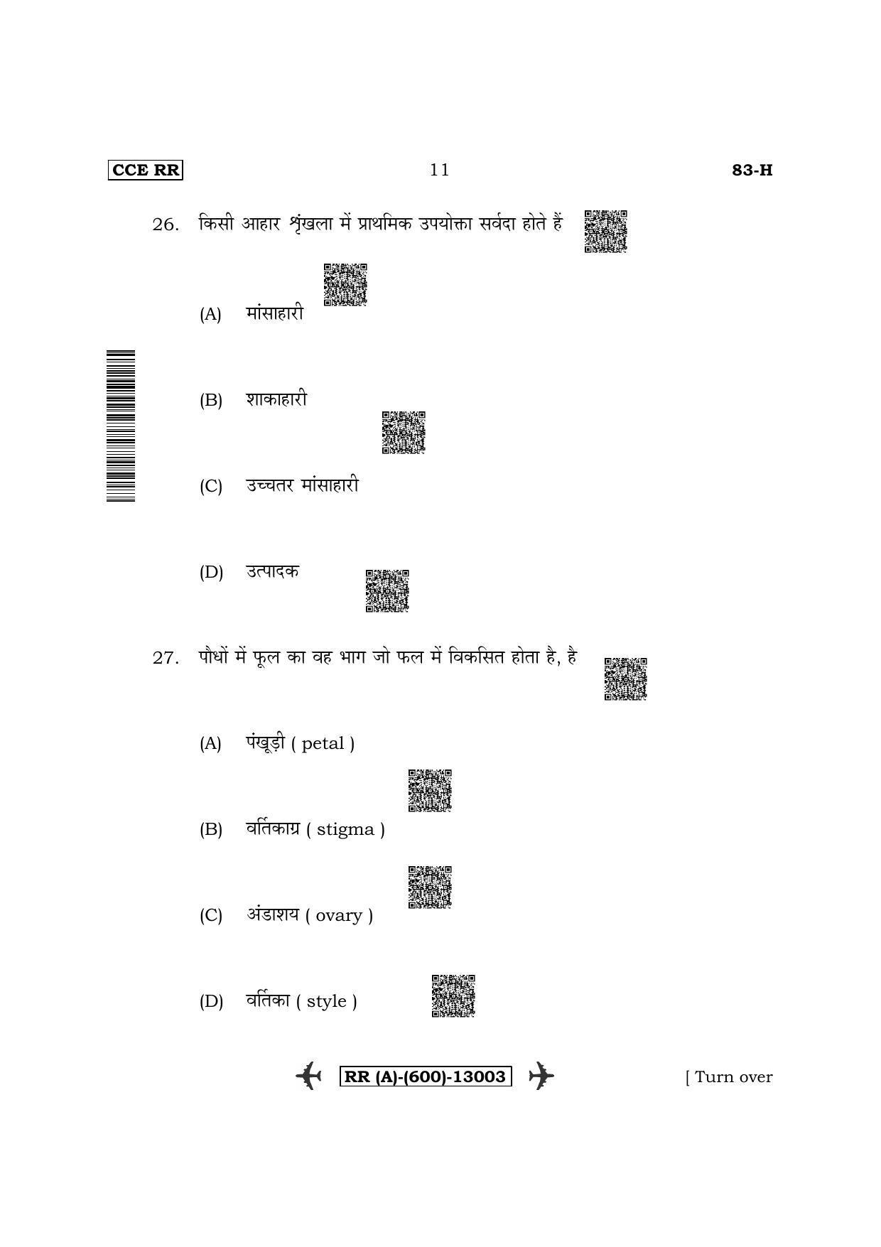 Karnataka SSLC Science - Hindi Medium (Supplementary) Question Paper 2022 (A Version) - Page 11