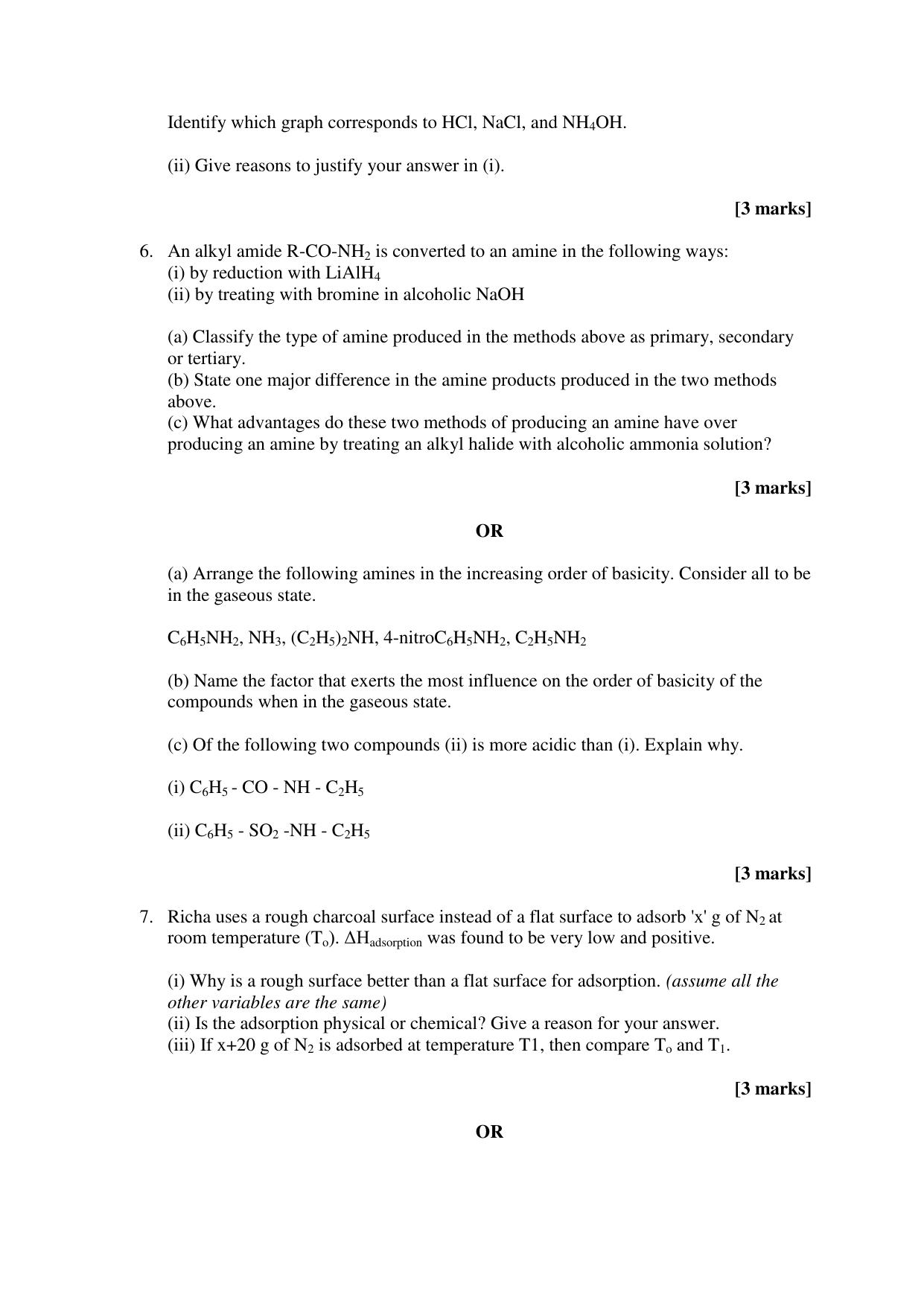 CBSE Class 12 Chemistry Term 2 Practice Questions 2021-22 - Page 3