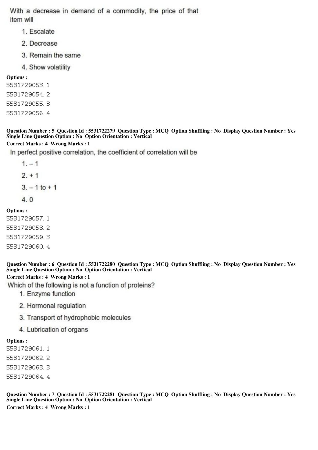 ICAR AIEEA PG 2019 HOME SCIENCE Question Paper - Page 3