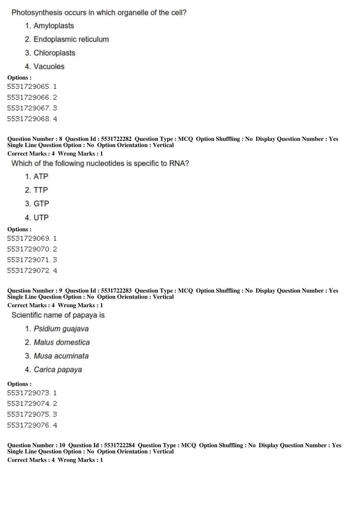 ICAR AIEEA PG 2019 HOME SCIENCE Question Paper - Page 4